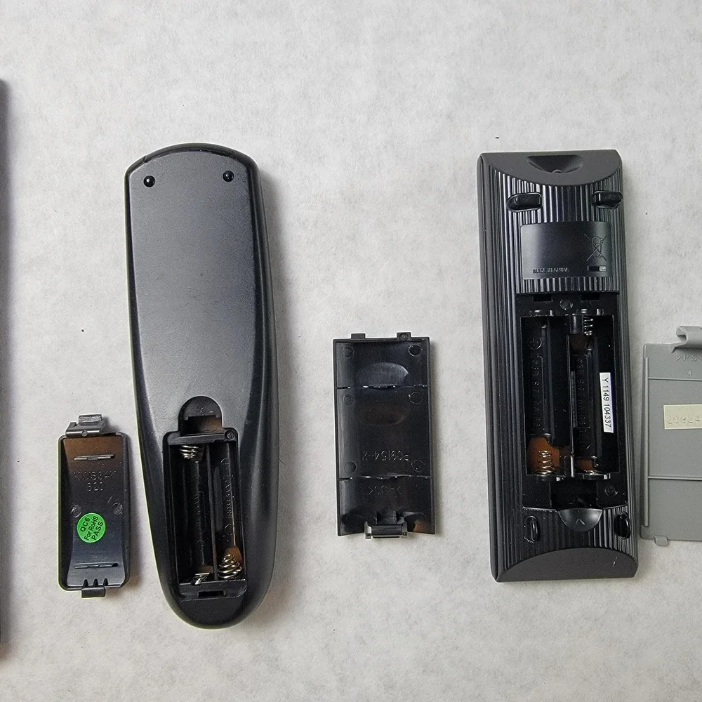 Lot of 5‎ TV DVD Remote Controls Sony Panasonic Sceptre